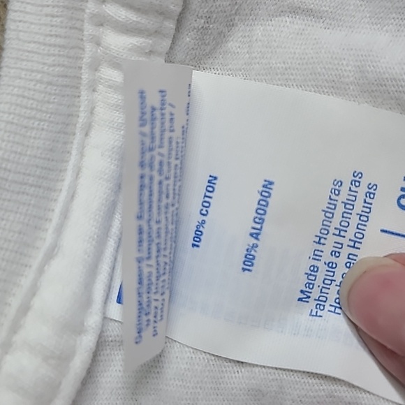 Port and Company White Tee with Vintage Car Graphic - Picture 4 of 5